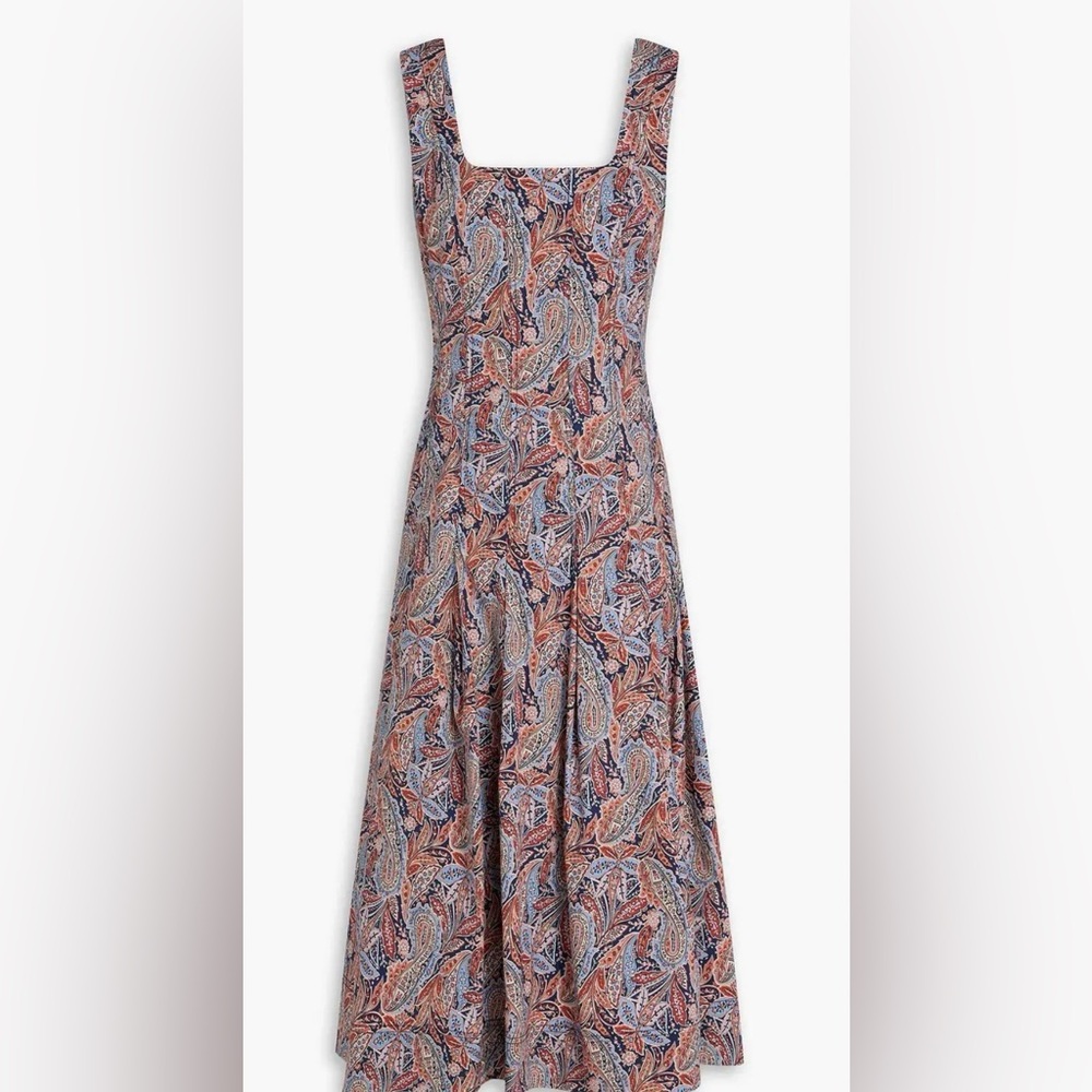 Veronica Beard Jolie Paisley Midi Dress - Picture 4 of 9